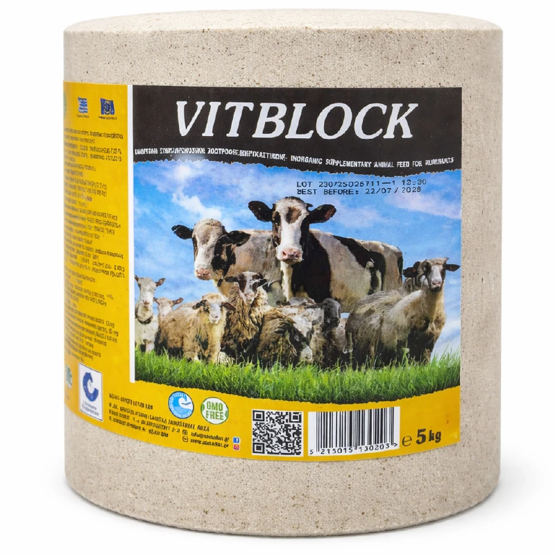 Bloc de sare Multivit Block - 5kg, Complex de vitamine, Sare de lins