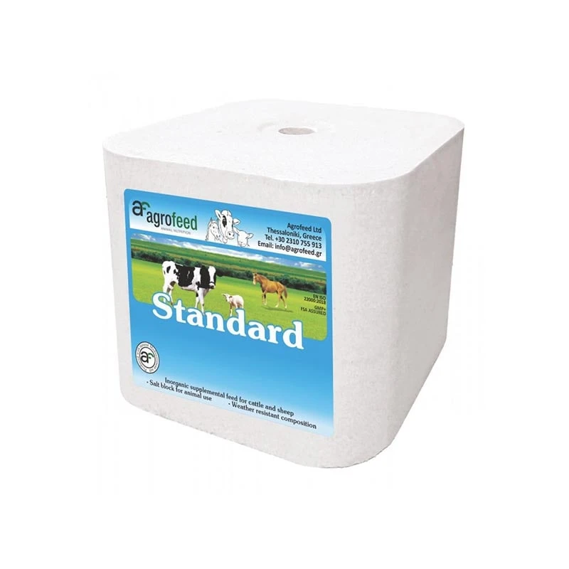 Bloc de sare Standard Block - 5kg, Sodiu, Mangan, Fier, Sare de lins