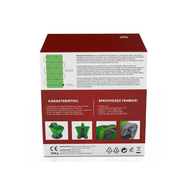 Dispozitiv imprastiere seminte si fertilizant,Easy Drop