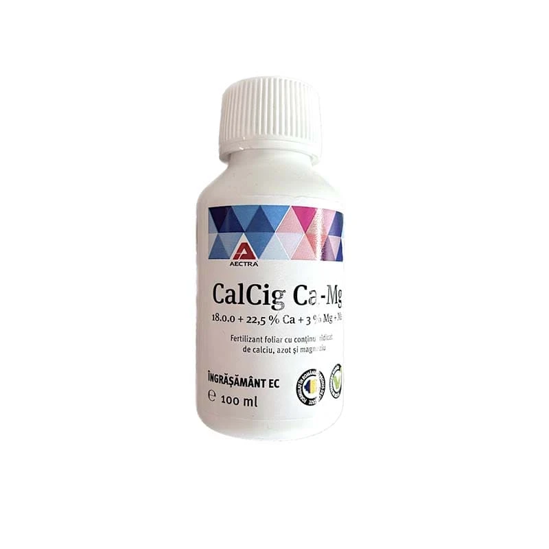 Fertilizant foliar CALCIG CA-MG - 100ml, Calciu, Magneziu, Azot