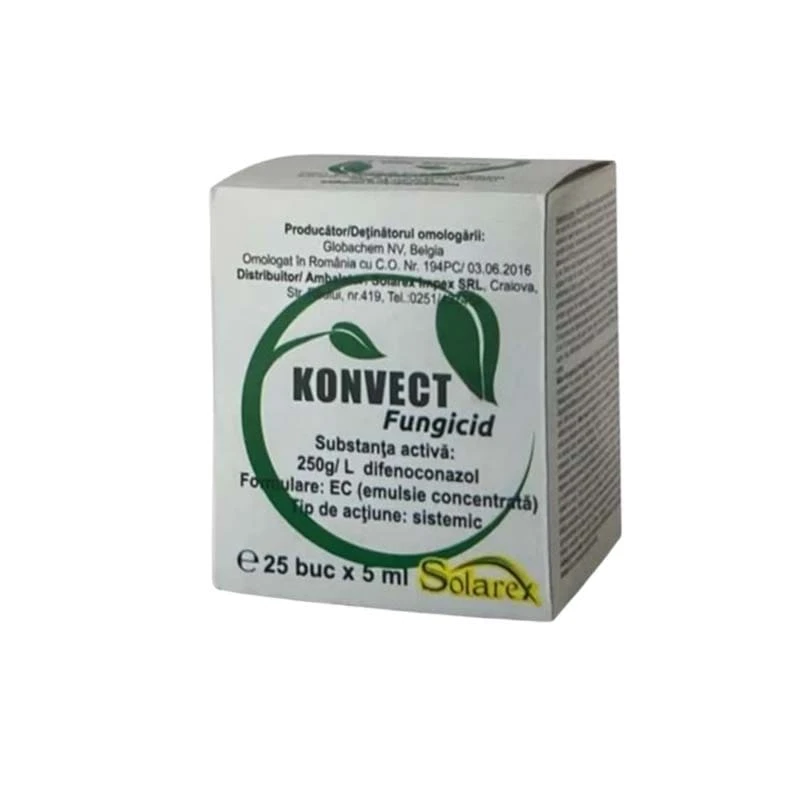 Fungicid Konvect 250 EC - 5ml, Difenoconazol, Legume, Pomi