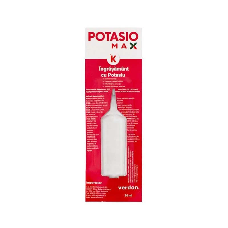 Ingrasamant cu potasiu POTASIOMAX - 20 ml, Legume, Fructe