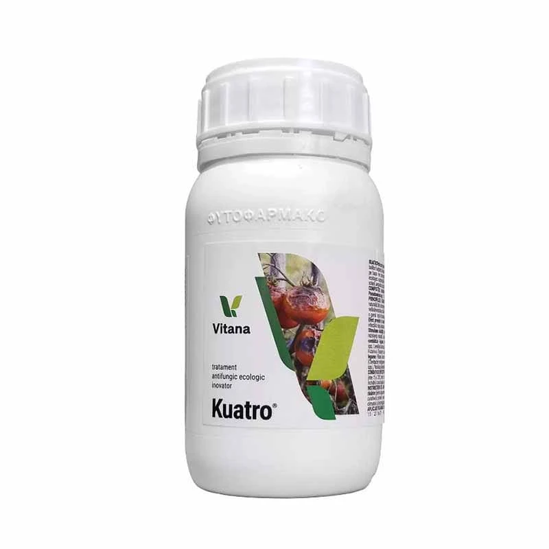 Tratament antifungic KUATRO - 250ml, Vitana, Legume, Pomi fructiferi, BIO