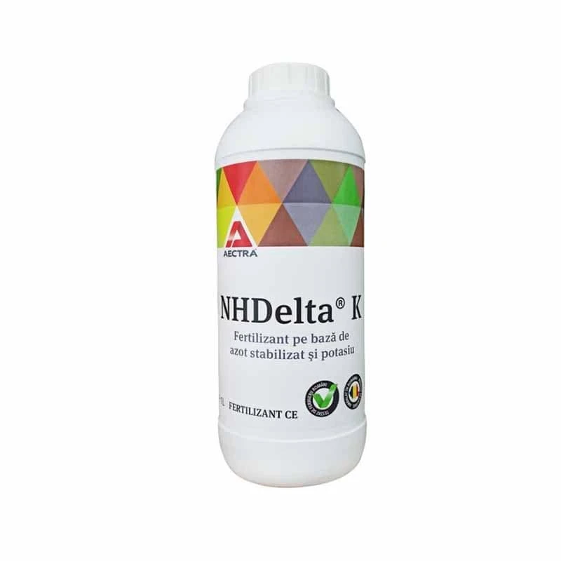 Ingrasamant foliar NHDELTA K - 1 Litru, Aectra, Azot si Potasiu, Profesional