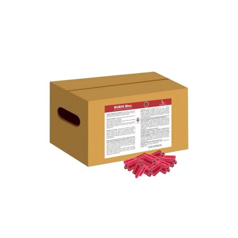 Raticid Baton Parafinat Rubis - 10kg, Otrava soareci si sobolani, Parafina