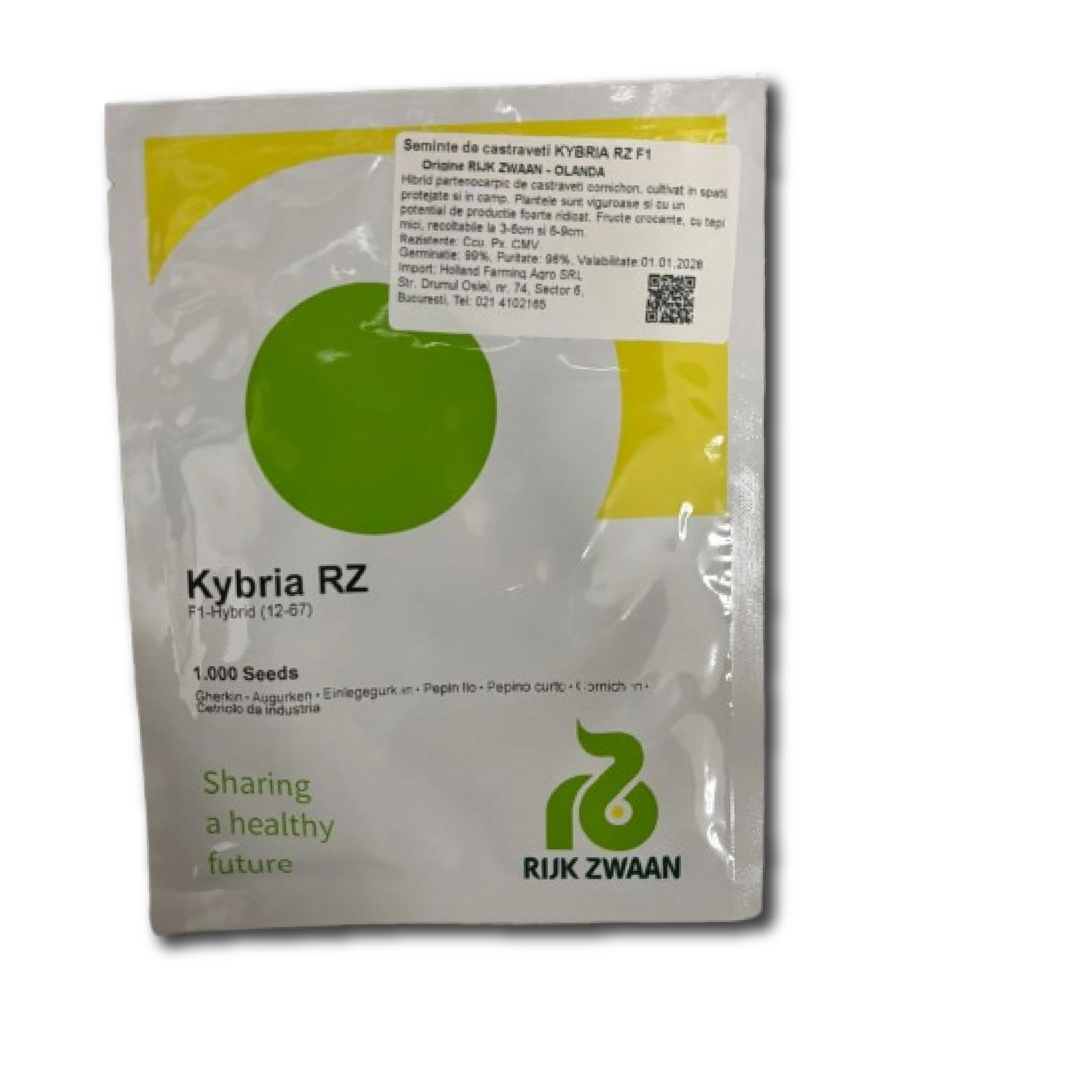 Seminte Castraveti KYBRIA F1, Rijk Zwaan, 1000 seminte