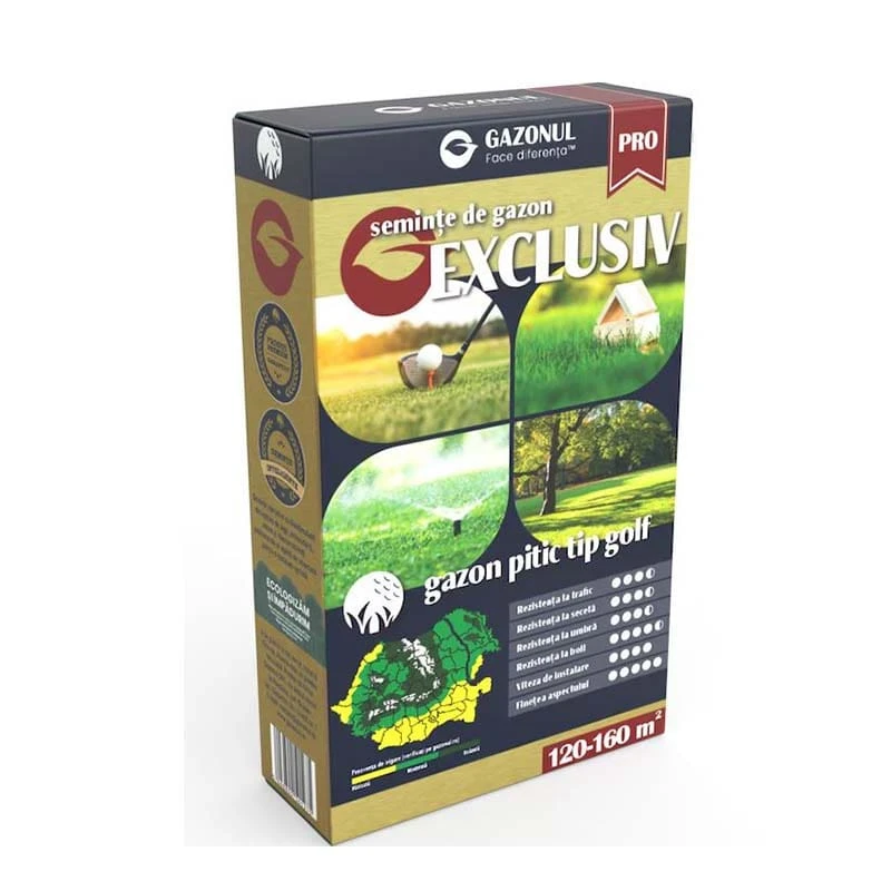 Seminte de Gazon Exclusiv, Gazonul - 750g, Mixtura Golf, Profesional